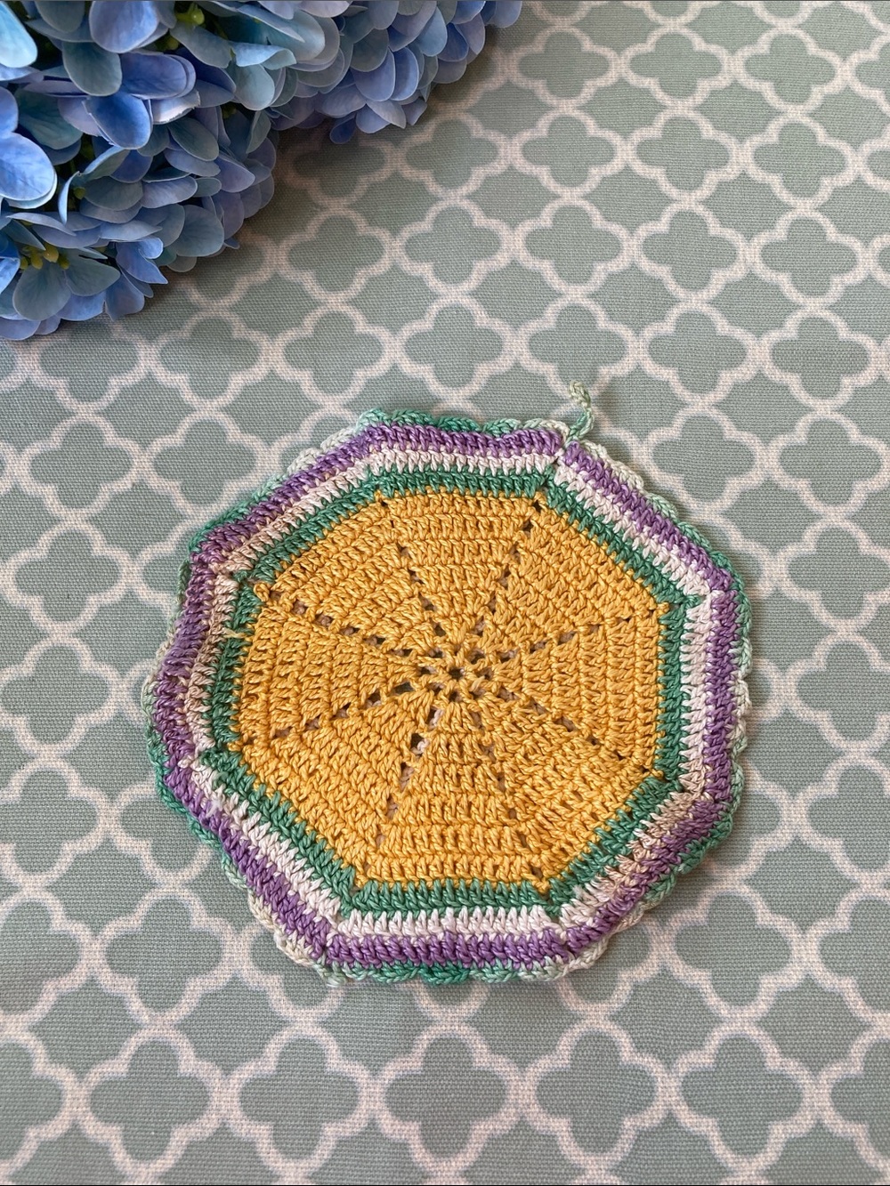 Vintage Crocheted/Knit Hot Pad Pot Holder